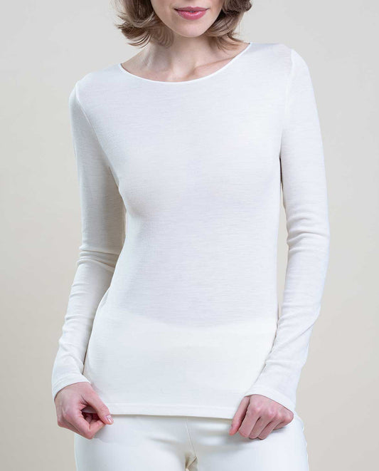 VITTORIA B 8131-Camiseta interior Lana y Seda - WHITE - PACK 1