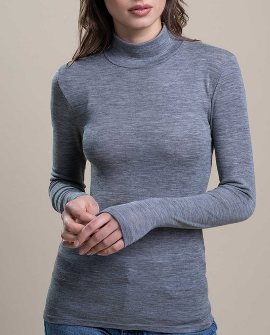 VITTORIA B 8132-Camiseta interior Lana y Seda - GREY - PACK 1