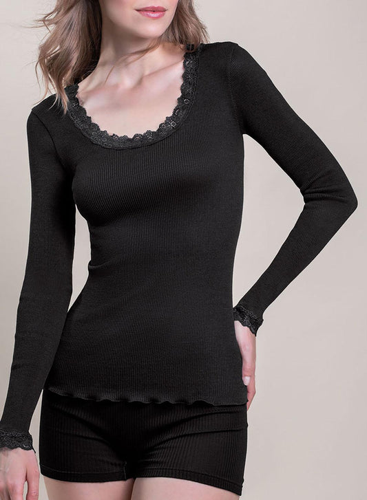8504-Camiseta interior Lana y Seda - BEST LUXURY STYLE AND ITALIAN CULTURE
