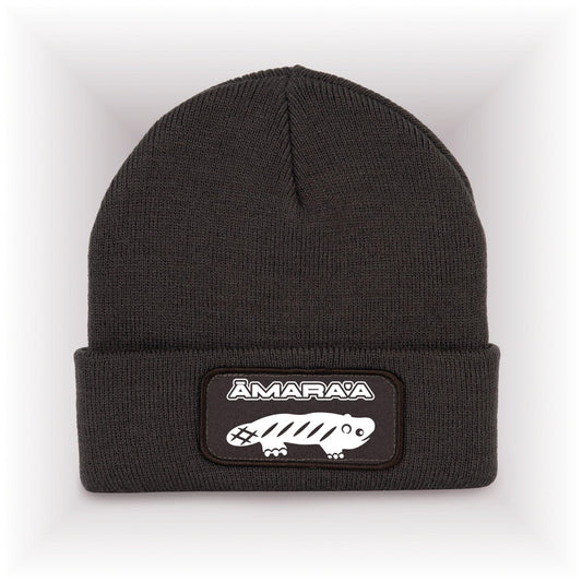 AMARA-A AM01 Gorro con parche White -  Dark Grey