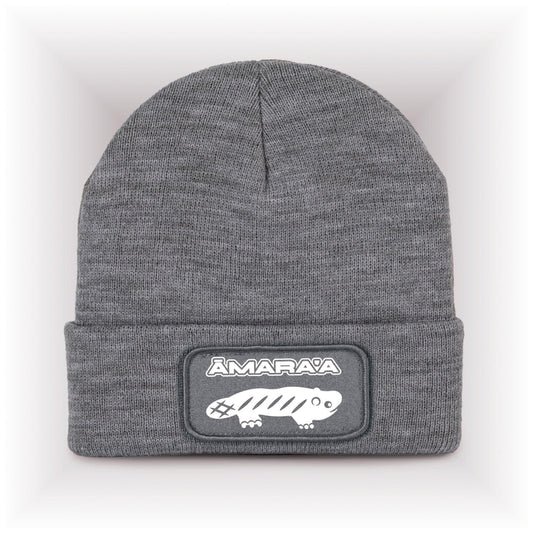 AMARA-A AM01 Gorro con parche White -  Oxford Grey
