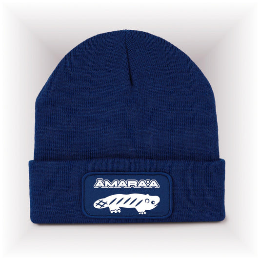 AMARA-A AM01 Gorro con parche White -  Royal blue