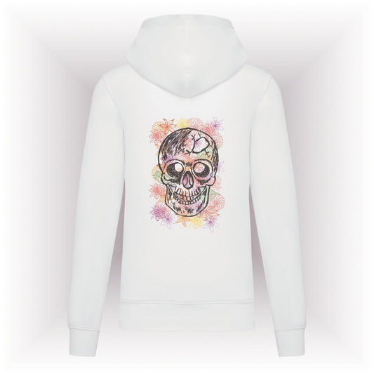AMARA-A AM04 Sudadera capucha CALAVERA BLACK - WHITE