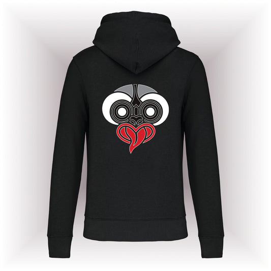 AMARA-A AM05 Sudadera capucha MAORI WHITE - BLACK
