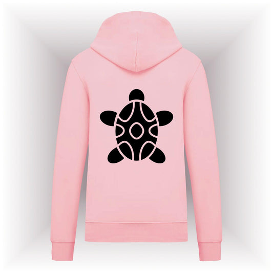 AMARA-A AM10 Sudadera capucha TORTUGA BLACK - PALE PINK