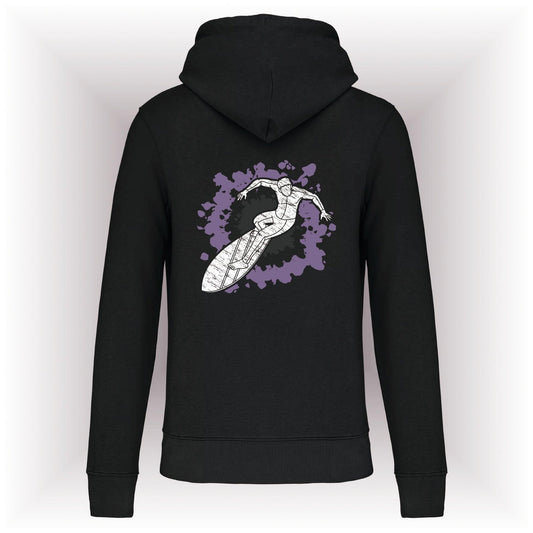 AMARA-A AM11 Sudadera capucha SURFER WHITE - BLACK