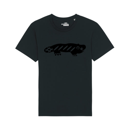 AMARA-A BS01 - T Shirt Ajolote grande BLACK - BLACK
