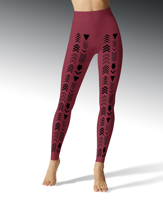 HYD Legging CITY BLACK TRANSFER Viva Magenta