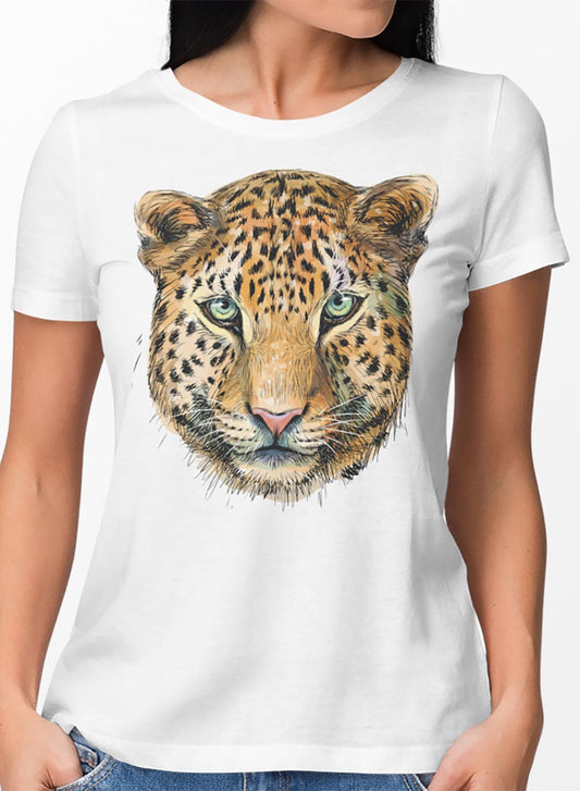 T-shirt TSF Ghepardo - White - BEST LUXURY STYLE AND ITALIAN CULTURE