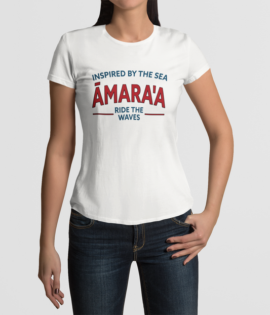 AMARA-A AW28 - T Shirt Woman SEA - WHITE