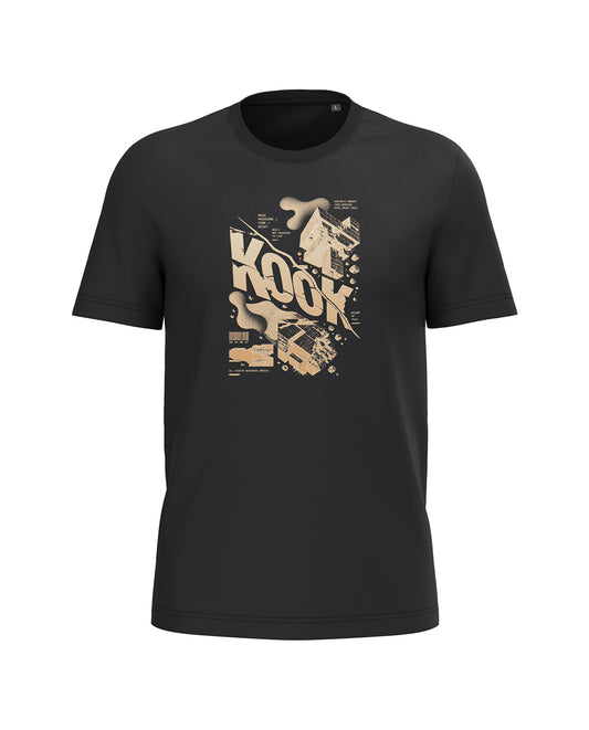 AMARA-A BA35 BRUTALIST - T Shirt Unisex AMARA’A KOOK - BLACK
