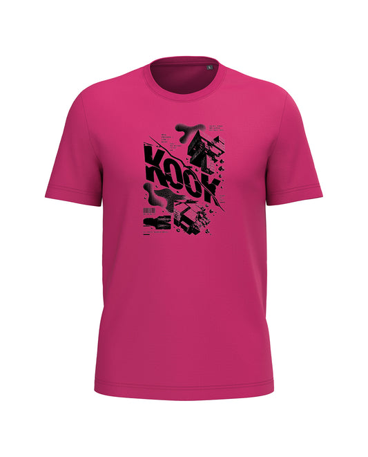 AMARA-A BA35 BRUTALIST - T Shirt Unisex AMARA’A KOOK - FUCSIA