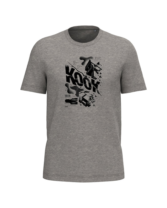 AMARA-A BA35 BRUTALIST - T Shirt Unisex AMARA’A KOOK - HEATHER GREY