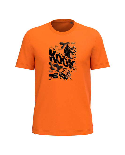 AMARA-A BA35 BRUTALIST - T Shirt Unisex AMARA’A KOOK - ORANGE