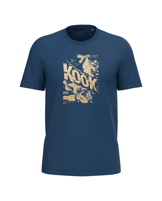 AMARA-A BA35 BRUTALIST - T Shirt Unisex AMARA’A KOOK - TRUE INDIGO