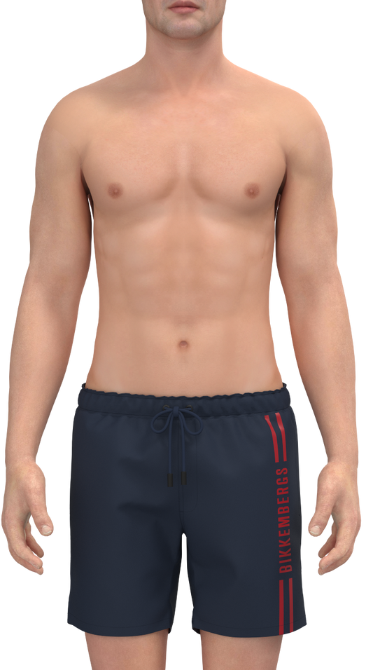BIKKEMBERGS BKK3MBM05 MEDIUM BOARDSHORT - NAVY
