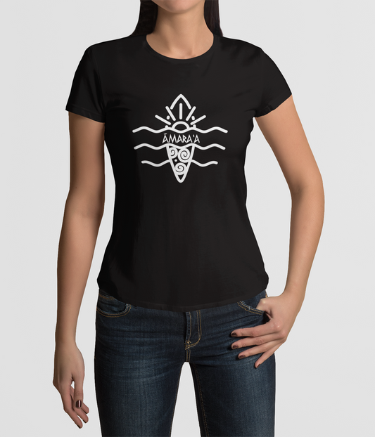 AMARA-A AW24 - T Shirt Woman RITUAL - BLACK