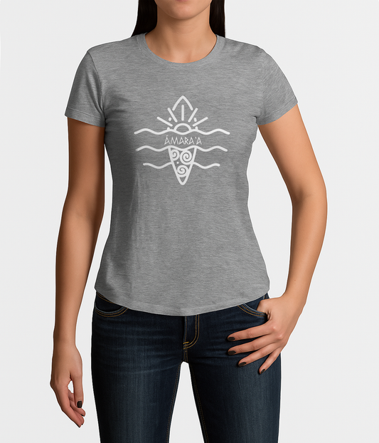 AMARA-A AW24 - T Shirt Woman RITUAL - GREY