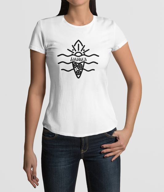 AMARA-A AW24 - T Shirt Woman RITUAL - WHITE