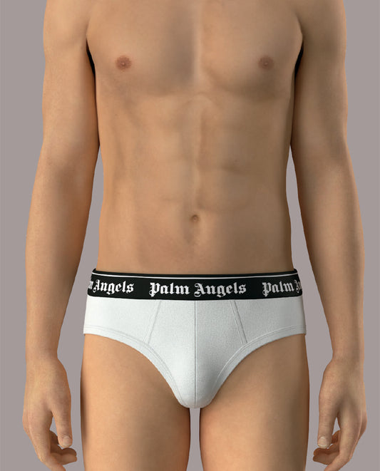 PALM ANGELS - WHITE BOX PLA1UMWSP04TR BRIEFS TRIPACK - PACK 3 U - WHITE