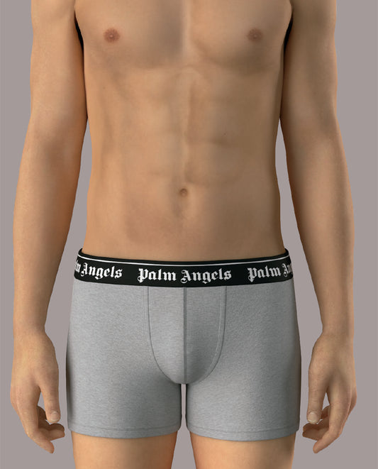 PALM ANGELS - WHITE BOX PLA1UMWTR04TR TRUNK TRIPACK - PACK 3 U - GREY