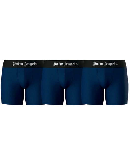 PALM ANGELS - BLACK BOX PLA1UMBLT01TR LONG TRUNK TRIPACK - PACK 3 U - NAVY