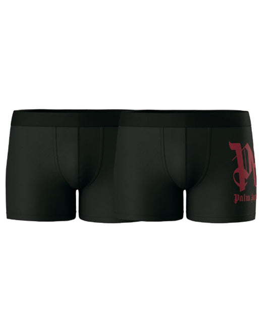 PALM ANGELS - BLACK BOX PLA1UMBTR07BI TRUNK BIPACK - PACK 2 U - BLACK
