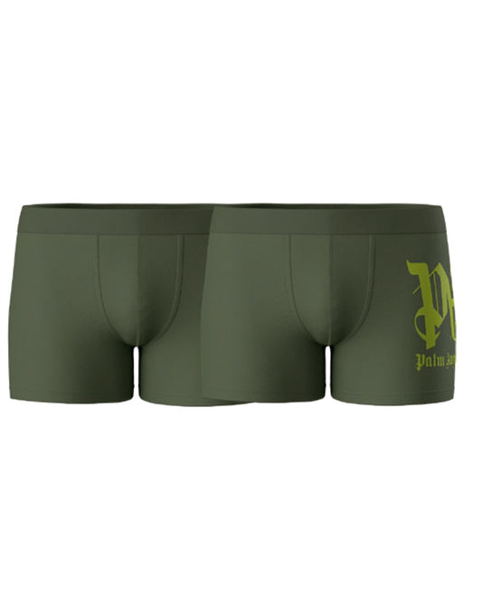 PALM ANGELS - BLACK BOX PLA1UMBTR07BI TRUNK BIPACK - PACK 2 U - MILITARY