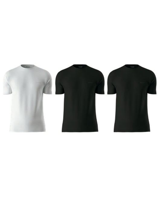PALM ANGELS - WHITE BOX PLA1UMWTS04TR T-SHIRT TRIPACK - PACK 3 U - MIX (Black-Black-White)