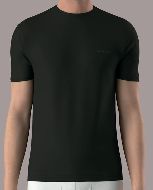 PALM ANGELS - WHITE BOX PLA1UMWTS04TR T-SHIRT TRIPACK - PACK 3 U - BLACK