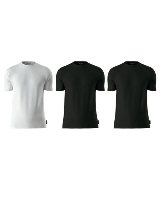 PALM ANGELS - WHITE BOX PLA1UMWTS09TR T-SHIRT TRIPACK - PACK 3 U - MIX (Black-Black-White)