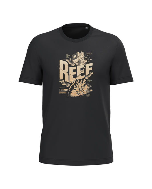 AMARA-A BA34 BRUTALIST - T Shirt Unisex AMARA’A REEF - BLACK