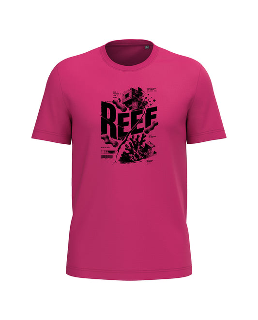 AMARA-A BA34 BRUTALIST - T Shirt Unisex AMARA’A REEF - FUCSIA