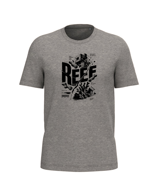 AMARA-A BA34 BRUTALIST - T Shirt Unisex AMARA’A REEF - HEATHER GREY