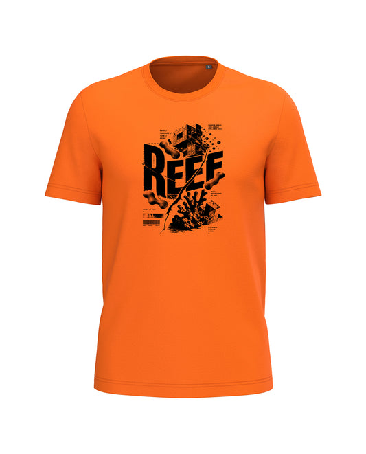 AMARA-A BA34 BRUTALIST - T Shirt Unisex AMARA’A REEF - ORANGE