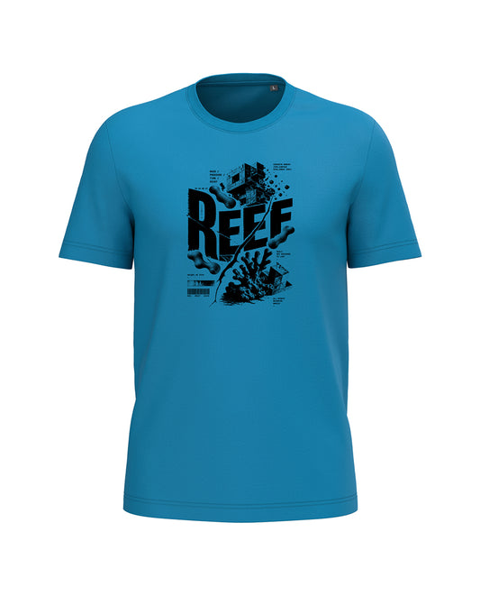 AMARA-A BA34 BRUTALIST - T Shirt Unisex AMARA’A REEF - TROPICAL BLUE