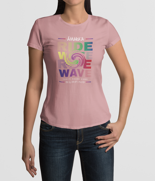 AMARA-A AW27 - T Shirt Woman WAVE - PINK