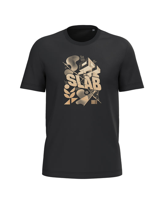 AMARA-A BA33 BRUTALIST - T Shirt Unisex AMARA’A SLAB - BLACK