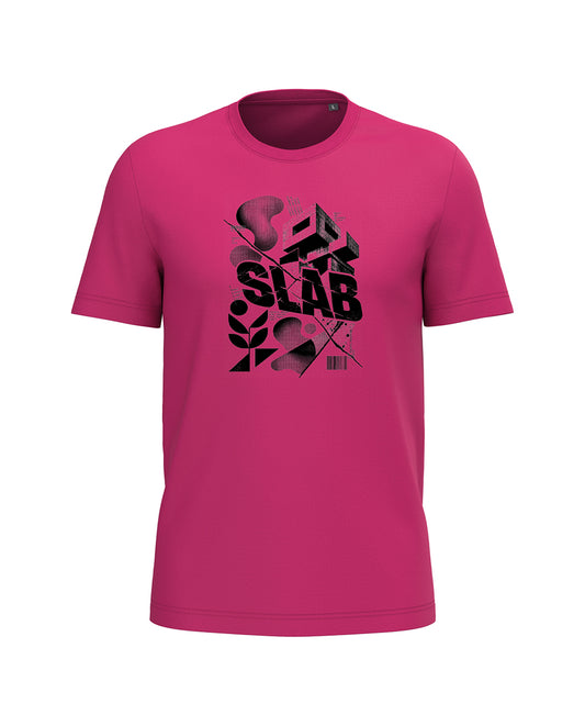AMARA-A BA33 BRUTALIST - T Shirt Unisex AMARA’A SLAB - FUCSIA