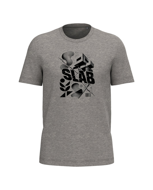 AMARA-A BA33 BRUTALIST - T Shirt Unisex AMARA’A SLAB - HEATHER GREY
