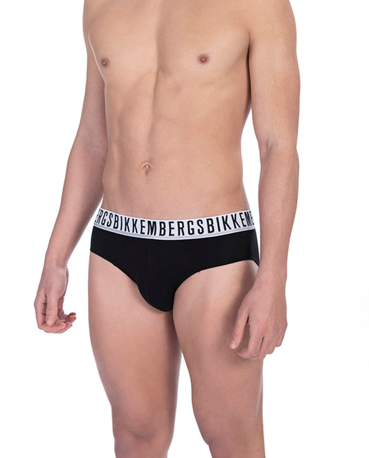 BIKKEMBERGS BKK1USP01BI-BRIEFS BIPACK - PACK 2 U - BLACK