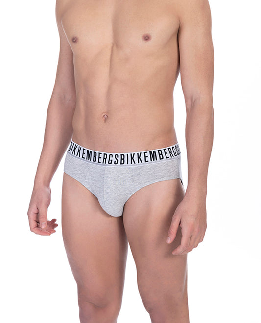 BIKKEMBERGS BKK1USP01BI-BRIEFS BIPACK - PACK 2 U - GREY