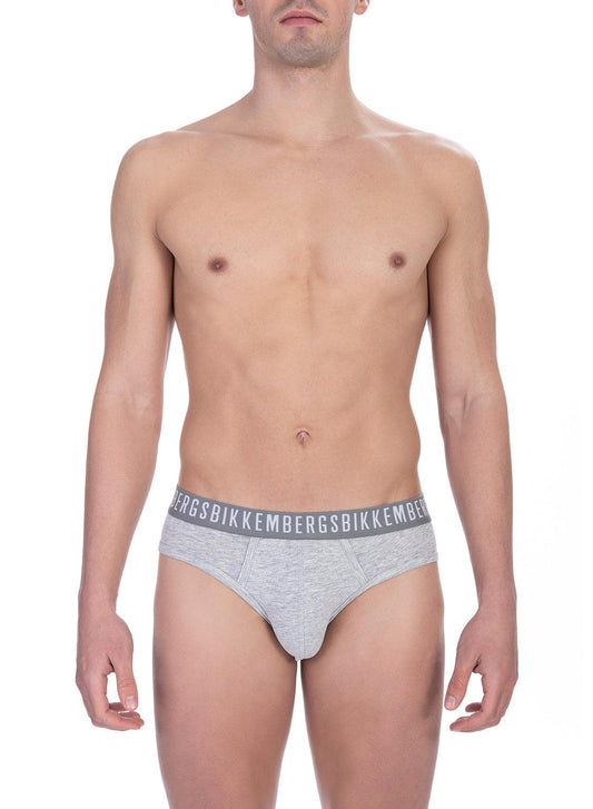 BIKKEMBERGS BKK1USP02BI-BRIEFS BIPACK - PACK 2 U - GREY