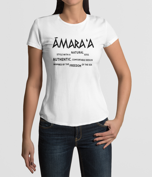 AMARA-A AW29 - T Shirt Woman STYLE - WHITE