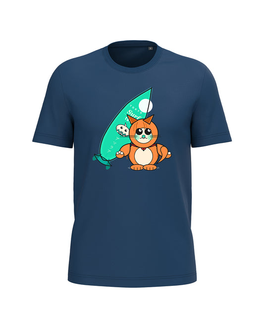 AMARA-A BA27 TOKIO - T Shirt Unisex AMARA’A SUNSET - TRUE INDIGO