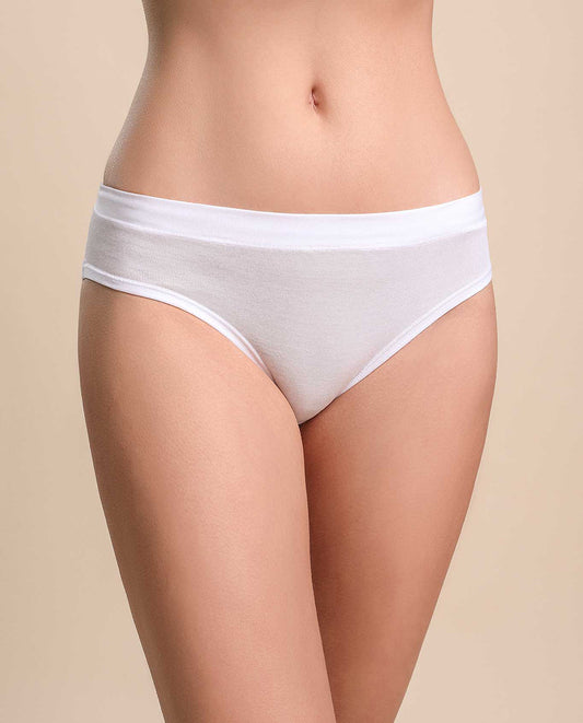 VITTORIA B V5050 Bragas cintura media Algodón Filoscozia - WHITE - PACK 6