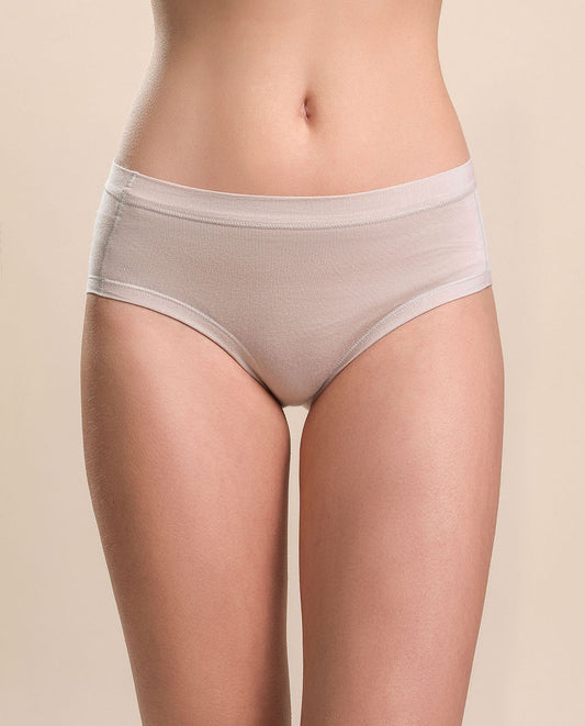 VITTORIA B V711 Bragas altas simple Modal - NUDE - PACK 6