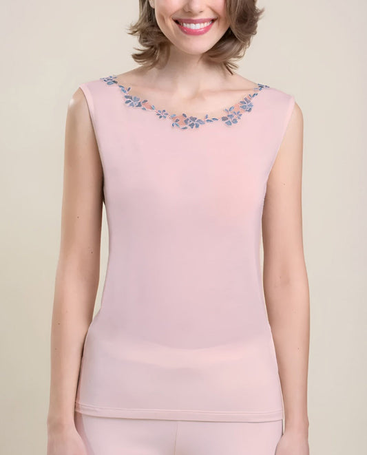 VITTORIA B VI826 Camiseta interior  Modal y Caschmere - ROSA ANT.