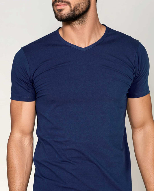 VITTORIA B VM185 Camiseta interior Modal - BLUE - PACK 2