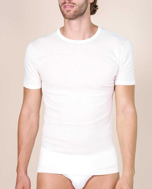 VITTORIA B VM456 Camiseta interior Lana y Seda - WHITE - PACK 2